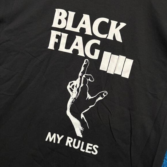 Black Flag “My Rules” Punk Rock Band T-Shirt Size Extra Large - Picture 4 of 4